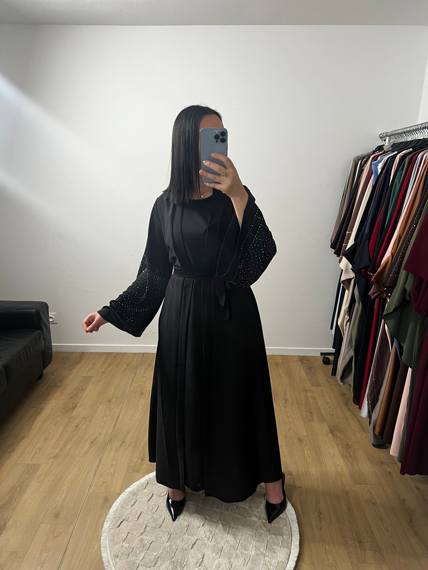 Ensemble Deux Pièces Robe et Kimono En Soie de Médine