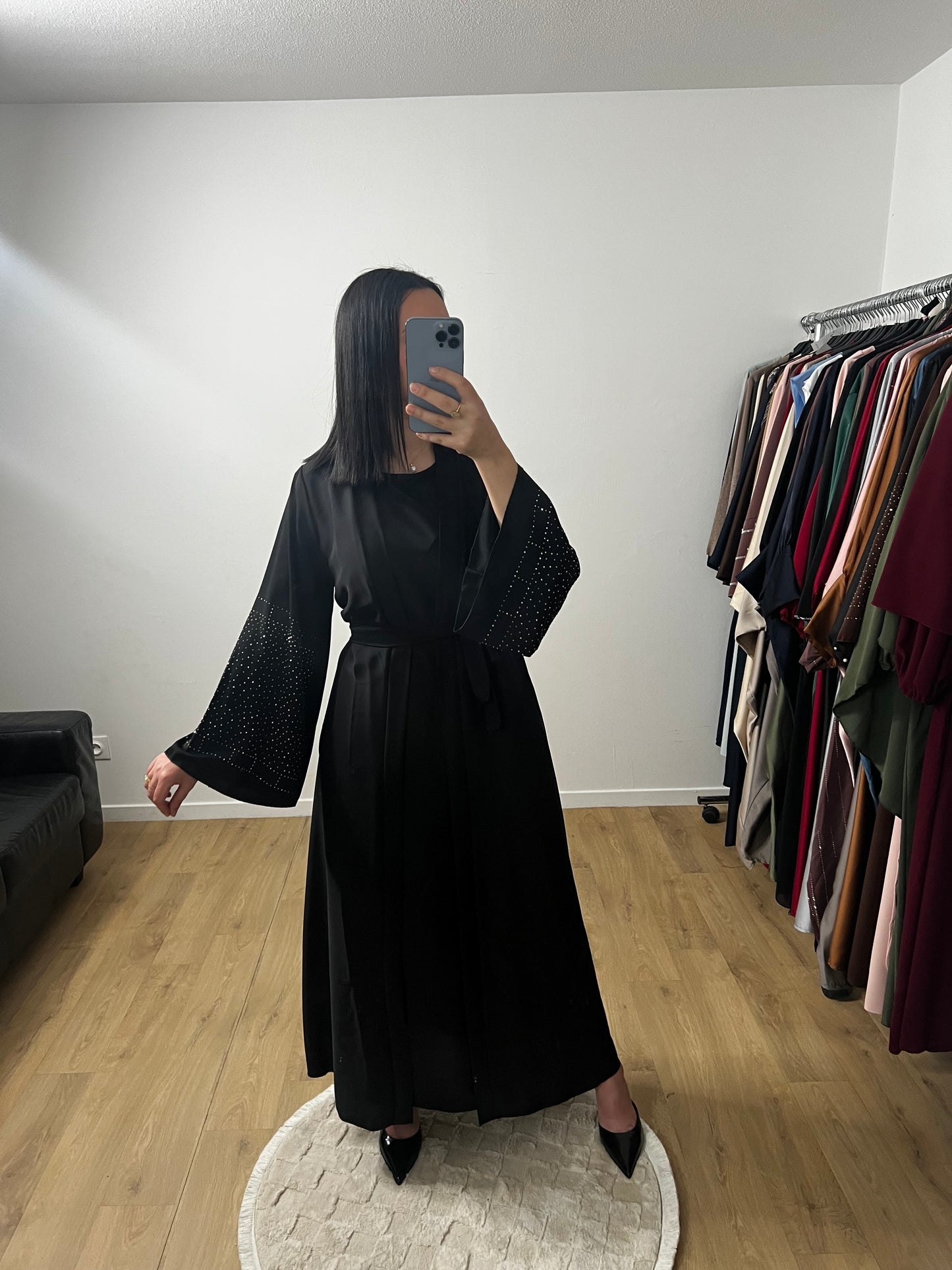 Ensemble Deux Pièces Robe et Kimono En Soie de Médine