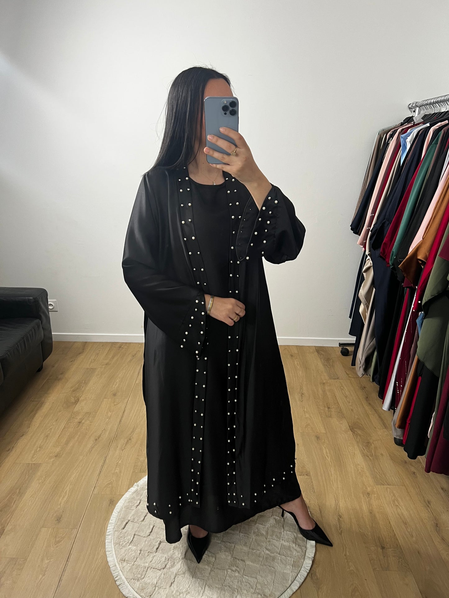 Ensemble Deux Pièces Robe et Kimono En Satin