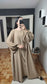 Abaya Kimono Long, Cardigan, Robe Sans Manches En Soie, Avec Ceinture