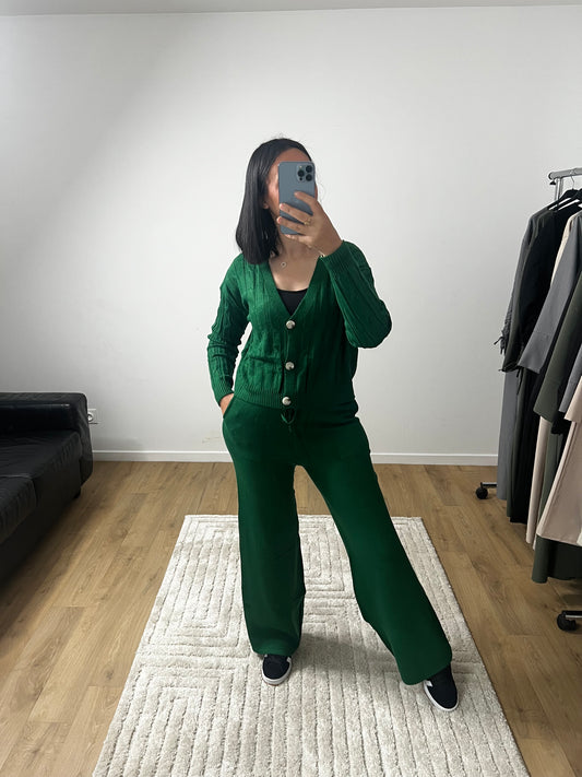 Ensemble femmes, gilet à boutonnage simple et d'un pantalon