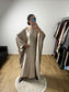 Robe Elégante à Manches Chauve-souris En Satin