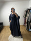 Robe Elégante à Manches Chauve-souris En Satin