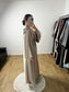 Robe En Satin Longue Manches Evasés