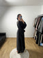 Robe En Satin Longue Manches Evasés