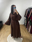Ensemble Deux Pièces Robe et Kimono En Soie de Médine
