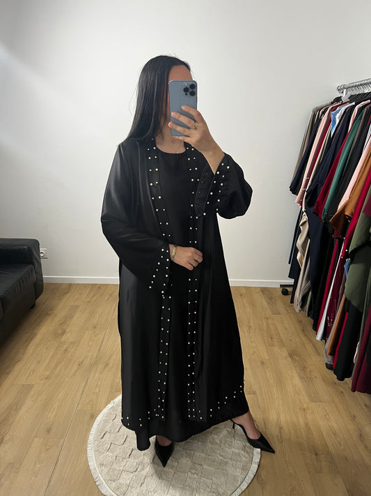 Ensemble Deux Pièces Robe et Kimono En Satin