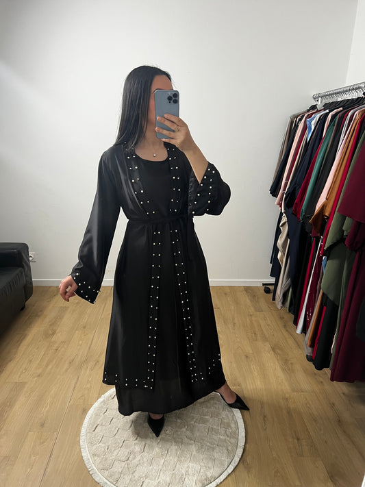 Ensemble Deux Pièces Robe et Kimono En Satin