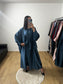 Ensemble Deux Pièces Robe Ceinture Intégré et Kimono "Chauve Souris" En Satin
