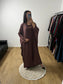 Deux Pièces Robe et Kimono "Chauve Souris" En Satin