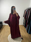Deux Pièces Robe et Kimono "Chauve Souris" En Satin